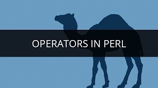 Operators in PERL Learn PERL PERL Tutorial for Beginners Edureka
