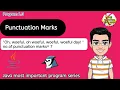 Java program to check number of punctuation marks in the given sentence
