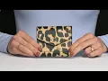 COACH Leopard Printed Leather Wyn Small Wallet SKU 9936496