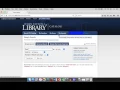 Sample Tutorial on Accessing Your Liberty University Library Account