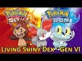 COMPLETE LIVING SHINY DEX Generation 6 - Updated for Pokemon Sun and Moon