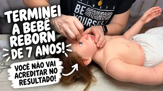 😱 ELA FICOU PRONTA! OLHA O TAMANHO DESSA BEBÊ REBORN DE 7 ANOS! 👶💕