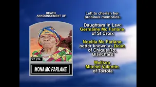 Mona Mc Farlane Long Obituary