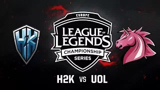 H2K vs. UOL - Week 10 Game 3 | EU LCS Summer Split |  vs. Unicorns of Love (2017)