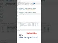 SQL Telugu Tutorial SQL Operators Like vs Equal To SQL Tutorial For Beginners Telugu My SQL SQL
