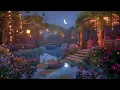 Cozy Enchanted Lake Garden in the Spring Night - Relaxation sounds for sleep focus study relax
