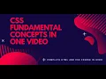 CSS IMPORTANT FUNDAMENTAL CONCEPTS IN ONE HINDI