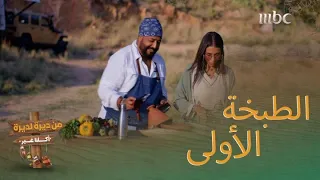 الشيف سما والشيف عدنان لأول مرة يطبخون مع بعض إيش رأيكم يتفقون بالمطبخ 