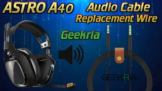 ASTRO A40 Gaming Headset Replacement Cable Wire Cable