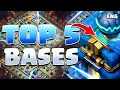 TOP 5 TH12 BASES for WAR CWL Ranked clash of clan