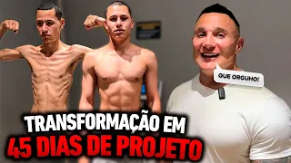 EVOLUÇÃO INCRÍVEL DO FININHO COM FABIO GIGA