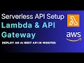 Deploy a Serverless REST API with Lambda API Gateway