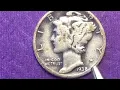 1938 US MERCURY DIME - United States Silver 10 Cents Coin