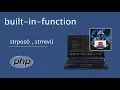 lesson 3 built-in-function in PHP in Arabic strpos strrev