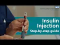 Diabetes How to Inject Insulin Step by step guide