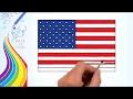 How to Draw - Drawing The United States Flag