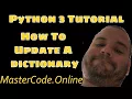 How To Update A Dictionary In Python 3