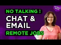 NO TALKING HIRING WORLDWIDE Answer CHAT EMAIL Only 2 Remote Jobs