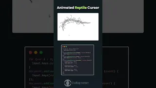Animated Reptile Cursor using HTML CSS JavaScript