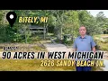 West Michigan Lakefront Cabin with Nearly 90 Acres Bitely MI