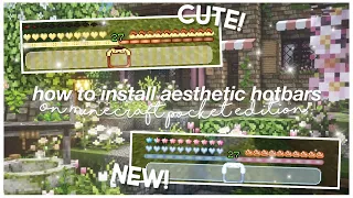 How To Install Aesthetic Hotbars On Minecraft PE iOS Android