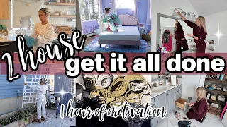 EXTREME GET IT ALL DONE 🏡 TWO HOUSE RESET! Decluttering, Organizing + 1 Hour of Motivation