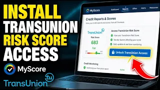 How to install TransUnion risk score access through MyScore - Easy Tutorial