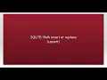 SQLITE Bulk insert or replace upsert