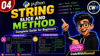 04 Python String Methods Slicing Explained with Examples Python Tutorial