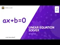 Solve Linear Equation Linear Equation Solver Program In Java By GeekyCoder