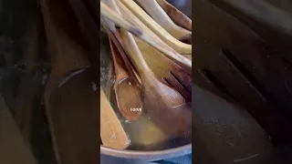 How To Clean Wooden Spoons Shorts 