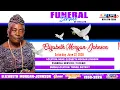 Elizabeth Morgan Johnson Funeral Service