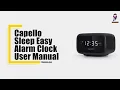 Capello Sleep Easy Alarm Clock User Manual Safety Instructions