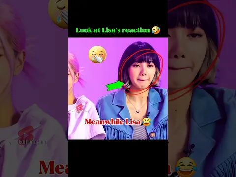Look at lisa's face 😂🤣 || #blackpink #lisa #editbyfatima #shorts ||