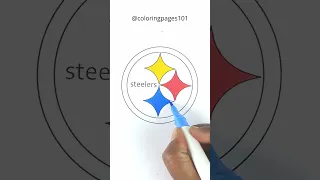 Coloring Pittsburgh Steelers Logo