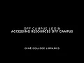 Off Campus Access