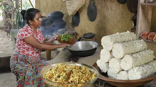 This is how to make biryani from pittu / Give it to children as a special treat.village kitchen