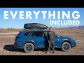 Complete Camping Setup in a Subaru Outback Wilderness! (Full Tour)