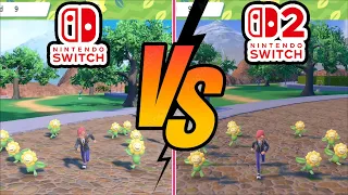 pok mon scarlet u0026 violet switch vs switch 2 comparison