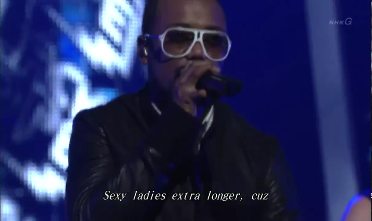 The Black Eyed Peas - Boom Boom Pow - Live Japan | Lyrics on screen | [HD]