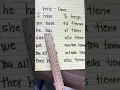 Spanish Lesson Verb To Have tener Learn Spanish with me