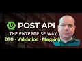 Spring Boot POST API DTO Mapping Validation Enterprise Way Hindi