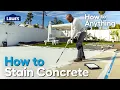 How to Stain Concrete How To Anything