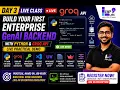 Day 3 Build Your First GenAI Backend Python Groq API Join Live Demo