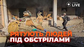 Удар по Костянтинівці — поліція допомагає витягувати людей з-під завалів - 285x160