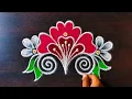 Easy rangoli designs Ugadi special muggulu Sunday rangoli flower rangoli Kolam