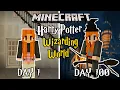 I Played For 100 DAYS in Minecraft HARRY POTTER wizarding world And here s what happened