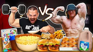 تحدي اكل ٧٠٠٠ سعرة حرارية من نظام سام سوليك للتضخيم 🍩😱 - Full Day OF Sam Sulek Bulk