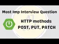 What is the diff between POST PUT PATCH javacodeex