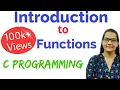 Functions in C in Hindi Part I Lec-37 C Programming Tutorial in Hindi